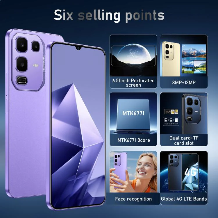 Note 50 Pro / Y300, 6GB+128GB, 6.51 inch Android 11 MTK6771 Octa Core, Network: 4G, Dual SIM, Plug:EU Plug(Black) - Image 5