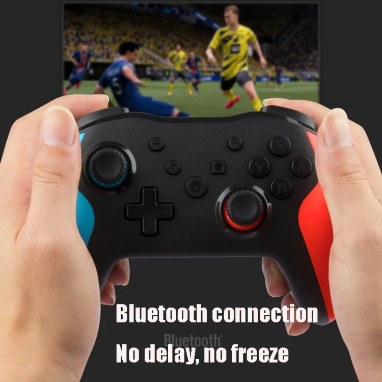 NS009 6-Axis Vibration Burst Wireless Bluetooth Gamepad For Switch Pro(Green and White) - Image 6