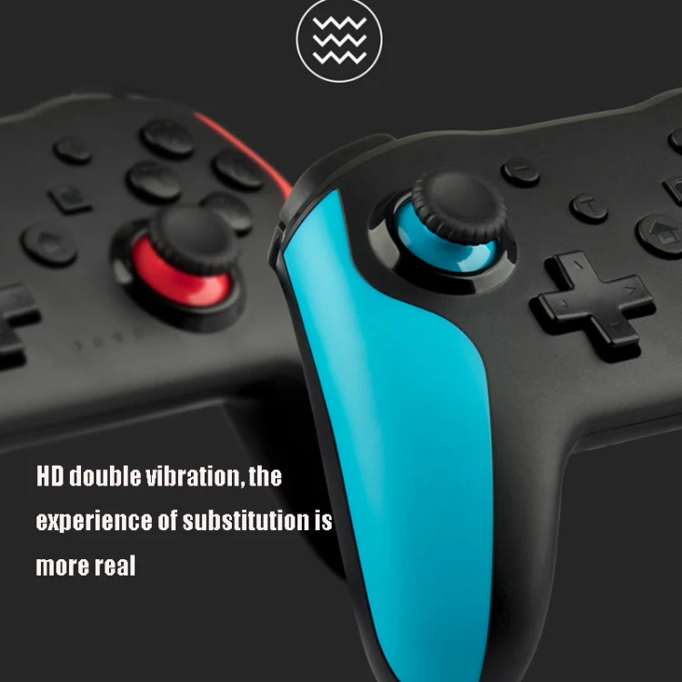 NS009 6-Axis Vibration Burst Wireless Bluetooth Gamepad For Switch Pro(Green and White) - Image 8
