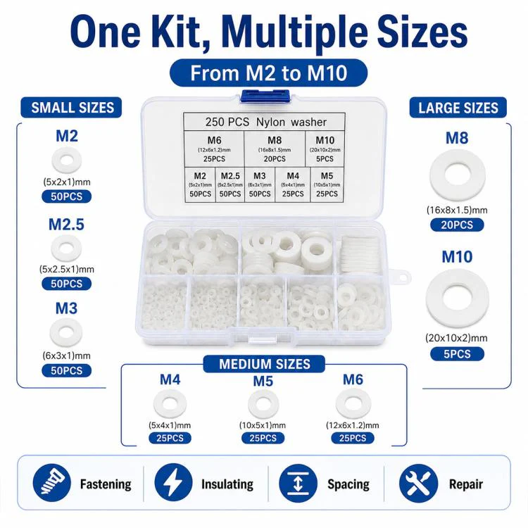 O-shaped Seal Fixing Ring Tool Kit 250 pcs /Set(White) - Image 9
