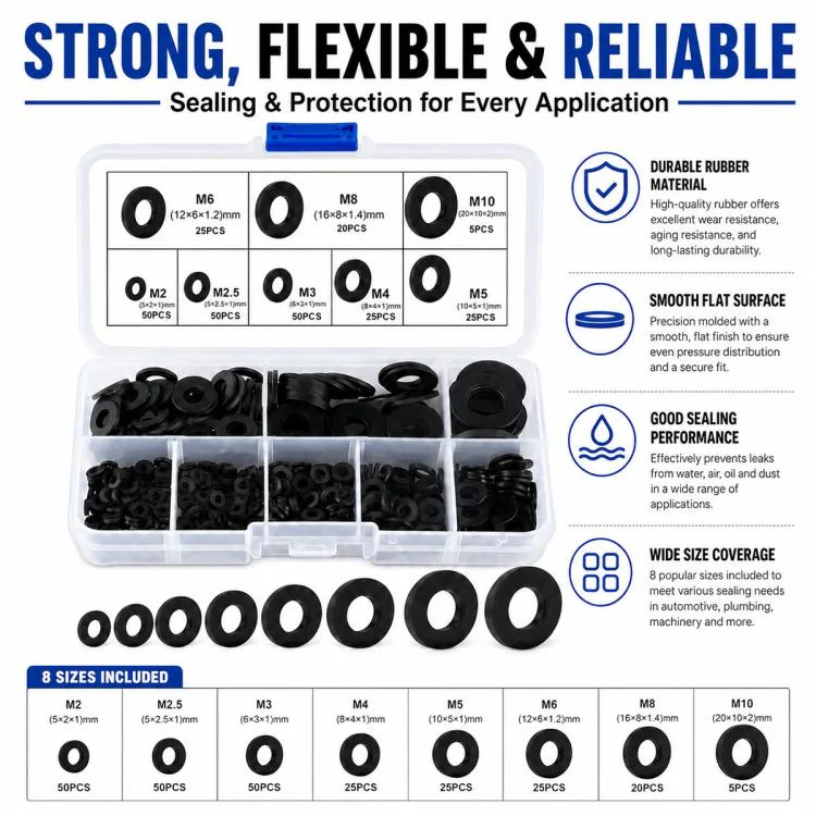 O-shaped Seal Fixing Ring Tool Kit 500 pcs /Set(Black) - Image 4