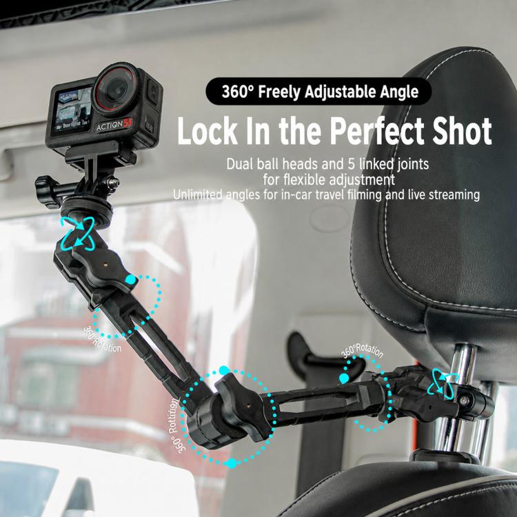 O-Type Magic Arm Mount 1/4 inch Ball Head Bracket, Type:Magic Arm(Black) - Image 4