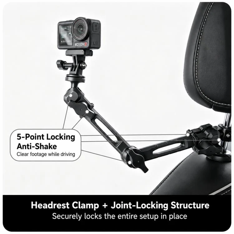 O-Type Magic Arm Mount 1/4 inch Ball Head Bracket, Type:Magic Arm(Black) - Image 7