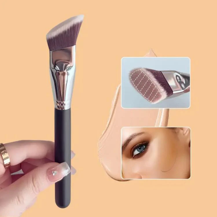 Oblique Flat Head Makeup Brush Trapezoid Contour Brush, Blush Brush, Foundation Brush - Image 4