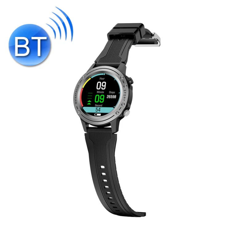 OD-1 Heart Rate Sphygmomanometer Step Body Temperature Waterproof High-Quality Speaker Bluetooth Call Bracelet(Silver Gray)