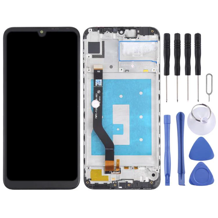 OEM LCD Screen for Huawei Y7 (2019)(High Version) Digitizer Full Assembly with Frame (Black) - Image 2