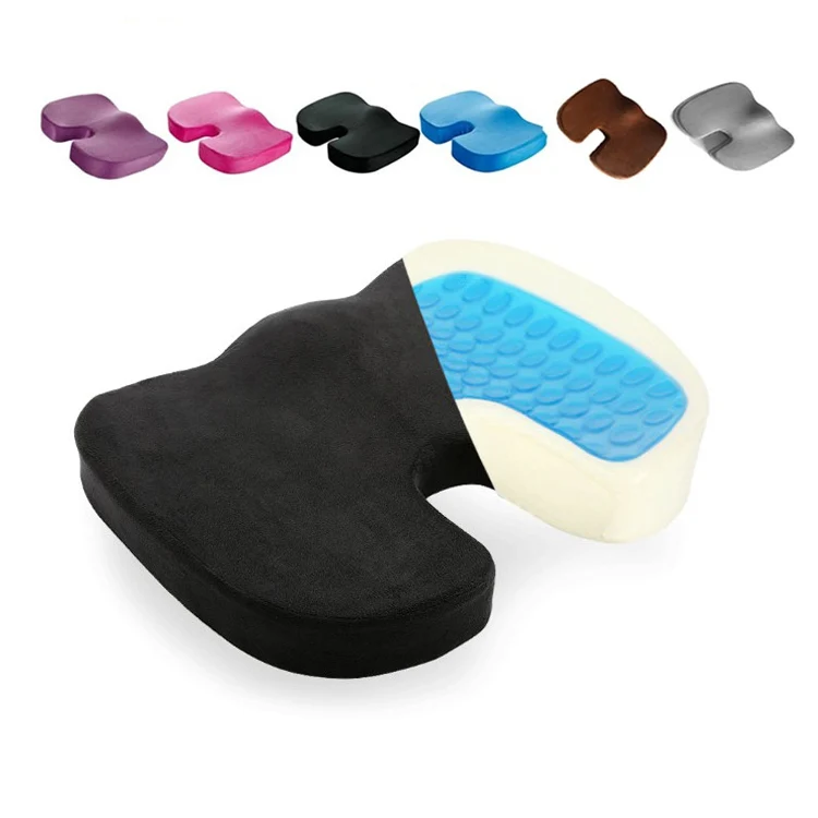 Office Gel Cushion Beauty Buttocks Anti-hemorrhoid Cushion(Mesh Fabric Coffee) - Image 2