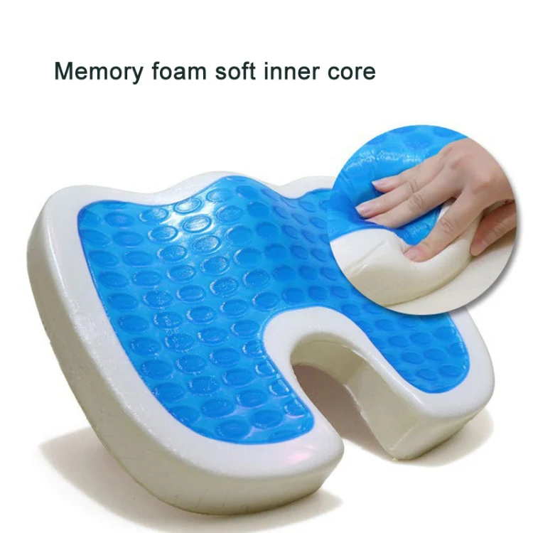 Office Gel Cushion Beauty Buttocks Anti-hemorrhoid Cushion(Super Soft Cloth Rose Red) - Image 3