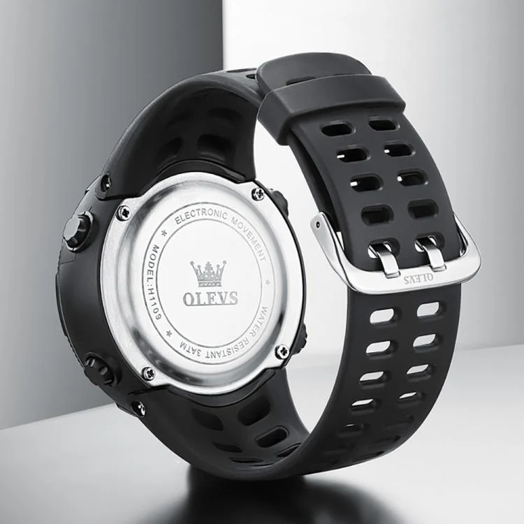 OLEVS 1109 Men Multifunctional Smart Sports Waterproof Electronic Watch(Black) - Image 3
