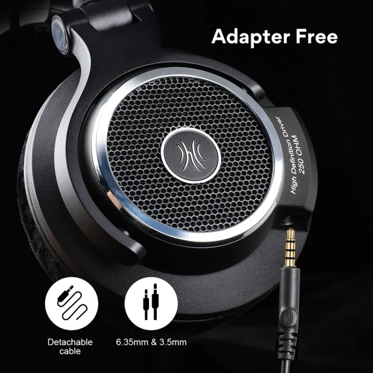 OneOdio M80 Open Three-band Balanced Monitor Mixer Studio DJ HIFI Wired Headset, Cable Length: 3m(Black) - Image 4
