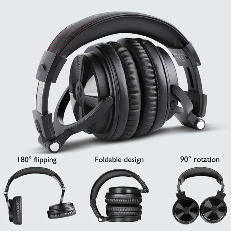 OneOdio PRO-C Bilateral Stereo Pluggable Over-Ear Wireless Bluetooth Monitor Headset(Black) - Image 5