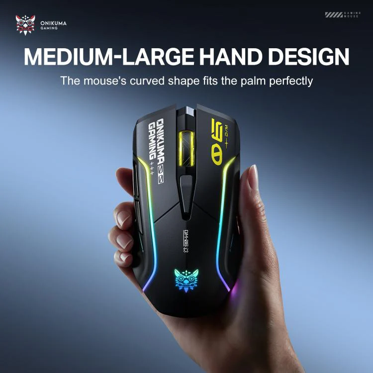 ONIKUMA DM06 RGB Three-mode E-sports Gaming Mouse - Image 9