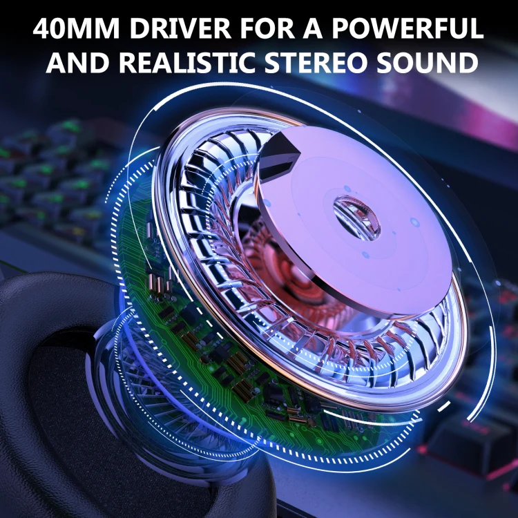ONIKUMA X7 Pro USB + 3.5mm RGB Lighting Gaming Wired Headset(Black) - Image 6