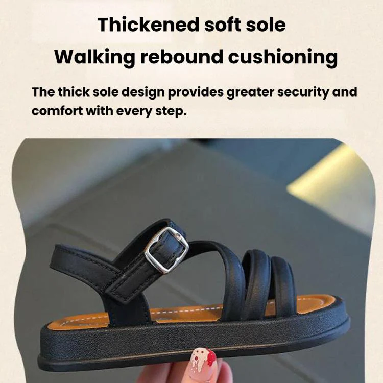 Open-Toe Elegant Sandals For Girls Cute Summer Sandals For Students, Size: 24 Inner Length 15cm(White) - Image 6