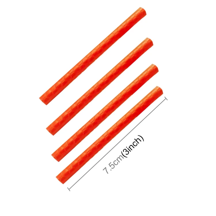 OQSPORT 12 PCS Bicycle Wheel Spoke Reflector Reflective Mount Clip Tube Warning Light Strip(Orange) - Image 2