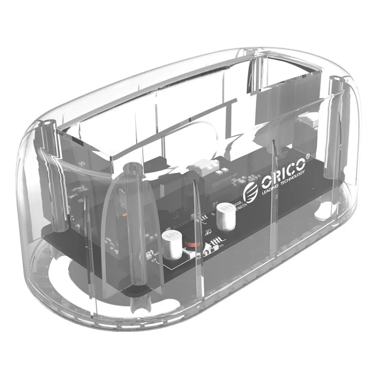 ORICO 6139C3-G2 3.5 inch Transparent USB3.1 Gen2 Type-C Hard Drive Dock - Image 3