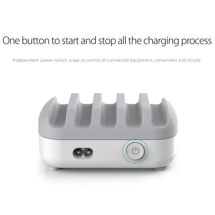 ORICO DUK-5P 40W 5 USB Ports Smart Charging Station with Stand, Plug:AU Plug(White) - Image 10