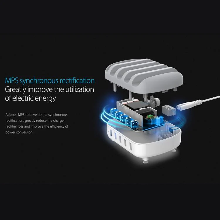 ORICO DUK-5P 40W 5 USB Ports Smart Charging Station with Stand, Plug:US Plug(Black) - Image 9