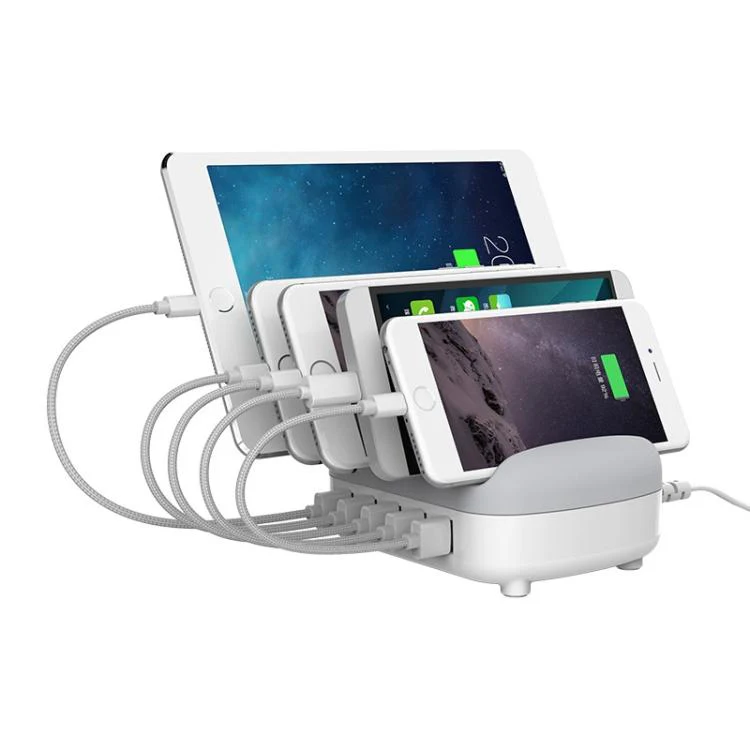 ORICO DUK-5P 40W 5 USB Ports Smart Charging Station with Stand, Plug:US Plug(White)