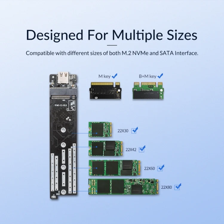 ORICO M2PJM-C3 M.2 SSD Dual Protocol Hard Disk Case - Image 11