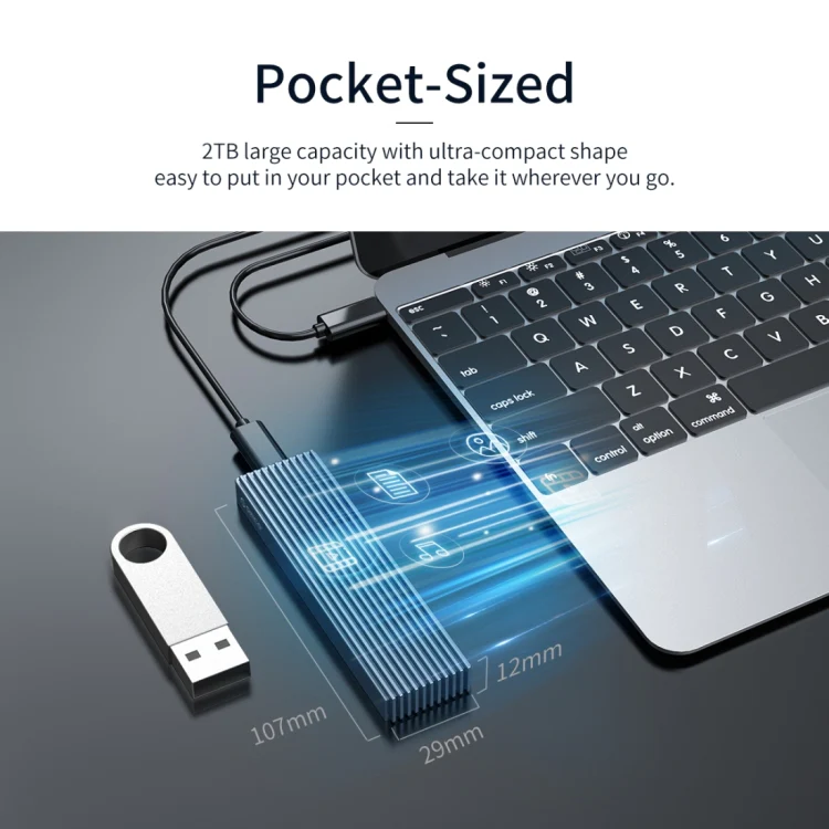 ORICO M2PJM-C3 M.2 SSD Dual Protocol Hard Disk Case - Image 9