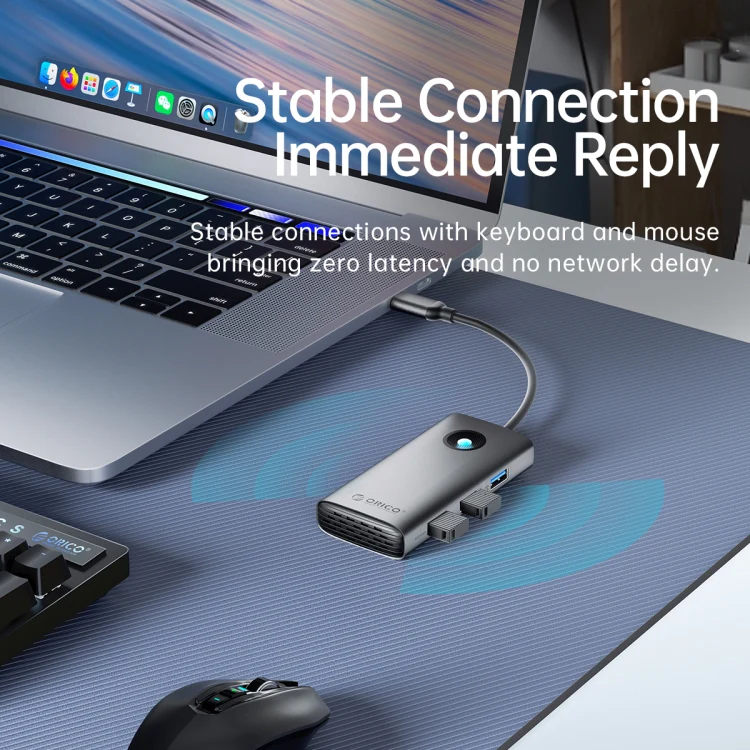 ORICO ORICO-PW11-6PCR R45 Type-C / USB-C 6-in-1 5Gbps Multifunction Docking Station (Silver) - Image 9