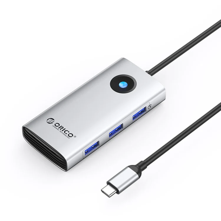 ORICO PW11-6P Type-C / USB-C 6-in-1 5Gbps Multifunction Docking Station (Silver)
