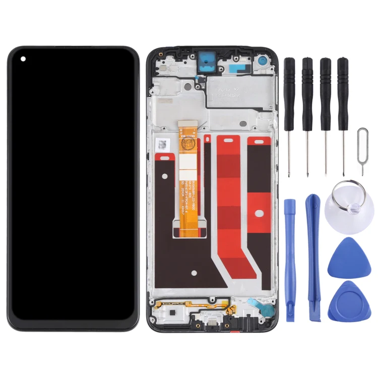 Original LCD Screen and Digitizer Full Assembly With Frame for OPPO A32 PDVM00 - Image 2