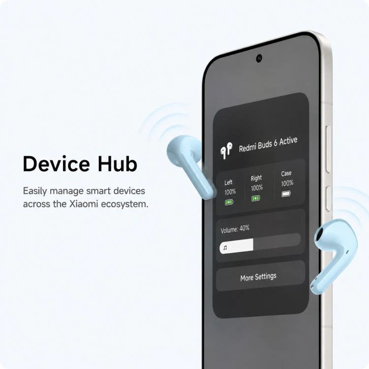Original Xiaomi REDMI Buds 8 Active Semi In-Ear Bluetooth Earphone(Milky White) - Image 8
