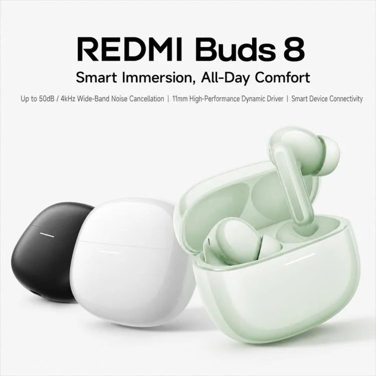 Original Xiaomi REDMI Buds 8 In-Ear Smart Noise Reduction Bluetooth Earphone(Green) - Image 2
