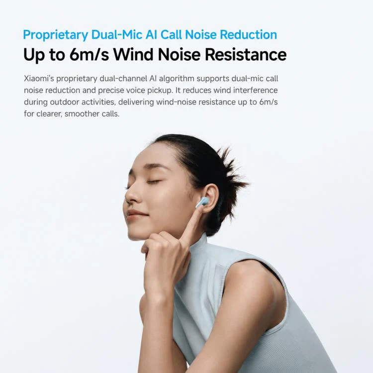 Original Xiaomi REDMI Buds 8 Lite Active Noise Reduction Bluetooth Earphone(Blue) - Image 4