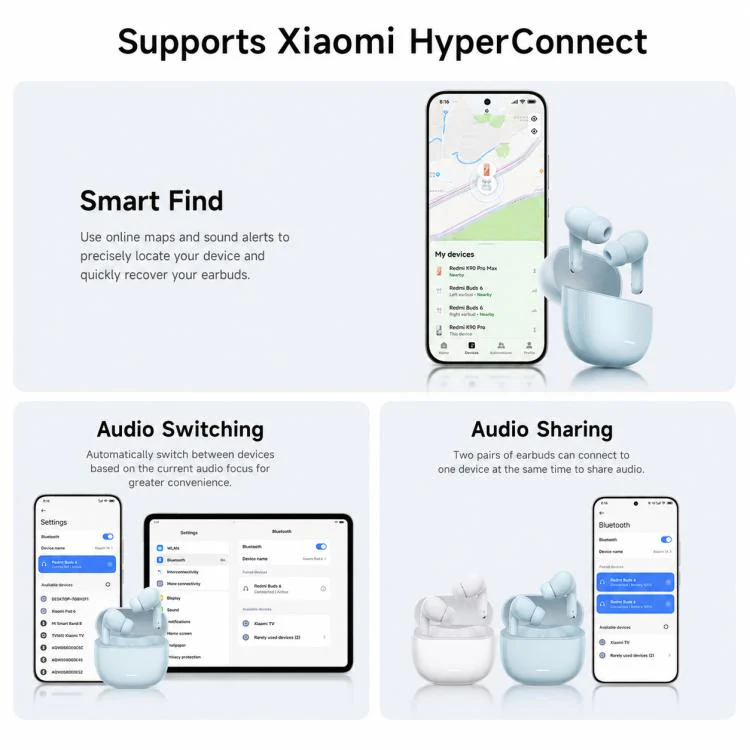Original Xiaomi REDMI Buds 8 Lite Active Noise Reduction Bluetooth Earphone(Blue) - Image 9
