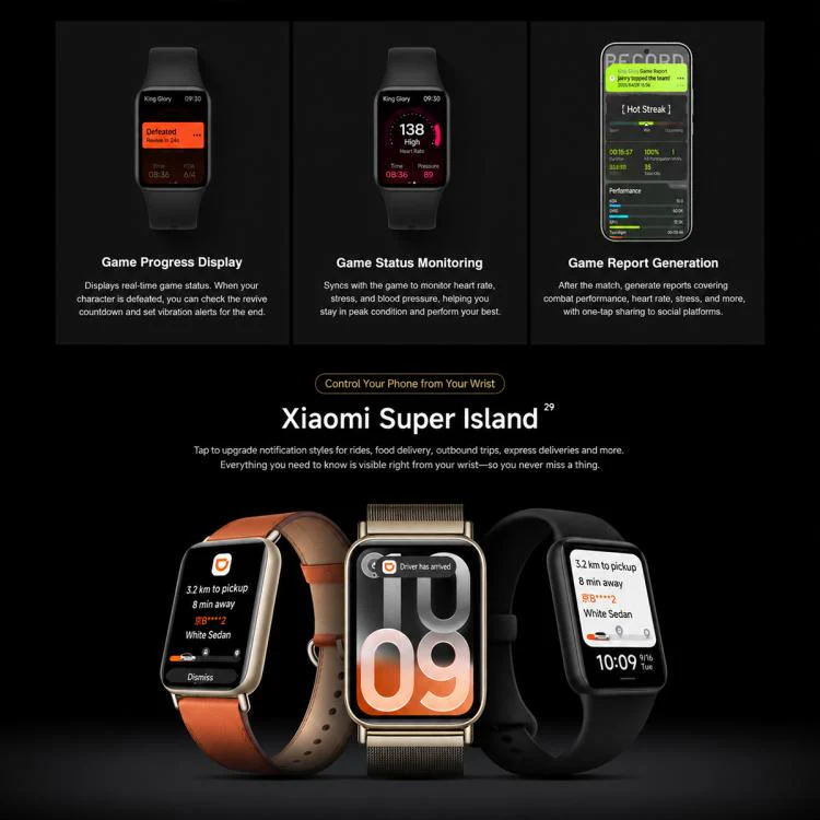 Original Xiaomi Smart Band 10 Pro, 1.74 inch AMOLED Screen 5ATM Waterproof Smart Watch, Support Blood Oxygen / Heart Rate Monitor(Cheese White) - Image 17