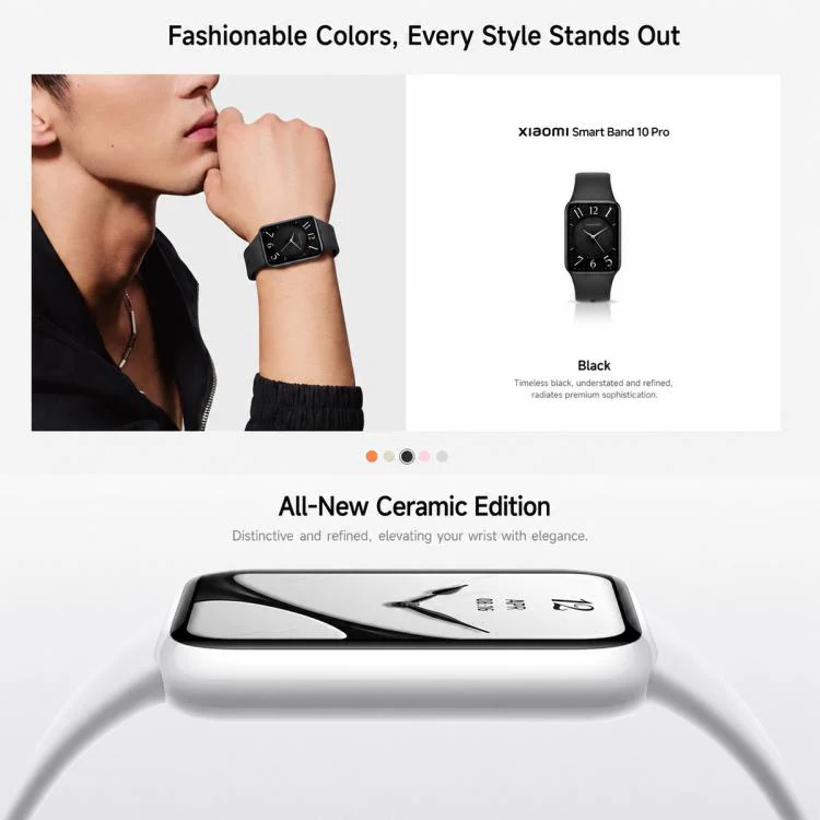 Original Xiaomi Smart Band 10 Pro, 1.74 inch AMOLED Screen 5ATM Waterproof Smart Watch, Support Blood Oxygen / Heart Rate Monitor(Coral Orange) - Image 5