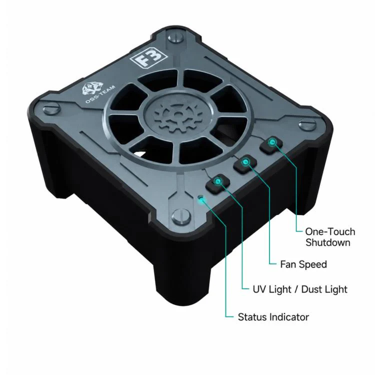 OSS F3 Multi-Function Smoke Extraction + UV Curing + Dust Development + Cooling Fan - Image 2