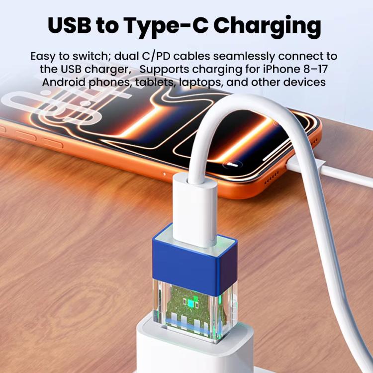 OTG3.0 Lighted Adapter High Speed Data Transfer For Computers Phones Mice Keyboards, Spec: Black USB Male - Image 3