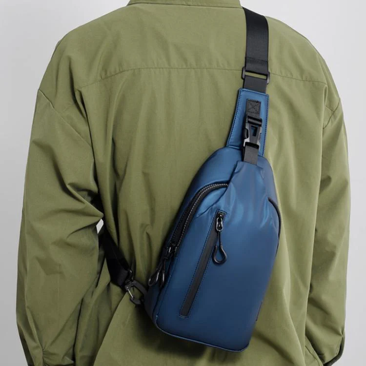 OUMANTU 0126 Outdoor Large Capacity Breathable Waterproof Shoulder Crossbody Chest Bag(Blue)