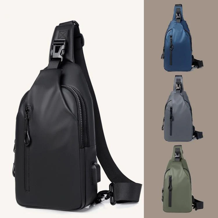 OUMANTU 0126 Outdoor Large Capacity Breathable Waterproof Shoulder Crossbody Chest Bag(Grey) - Image 3