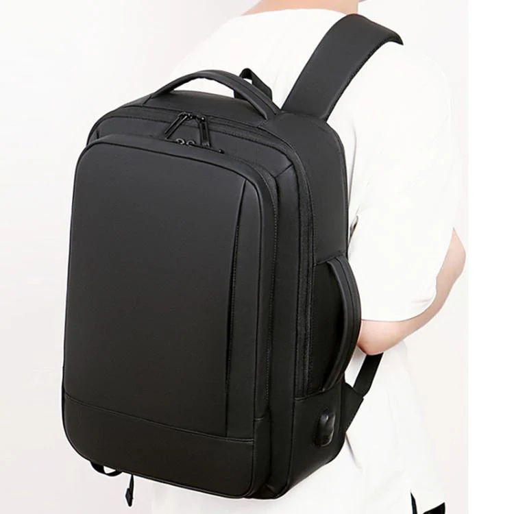 OUMANTU 1905 Large Capacity Waterproof Business Laptop Backpack(Black)