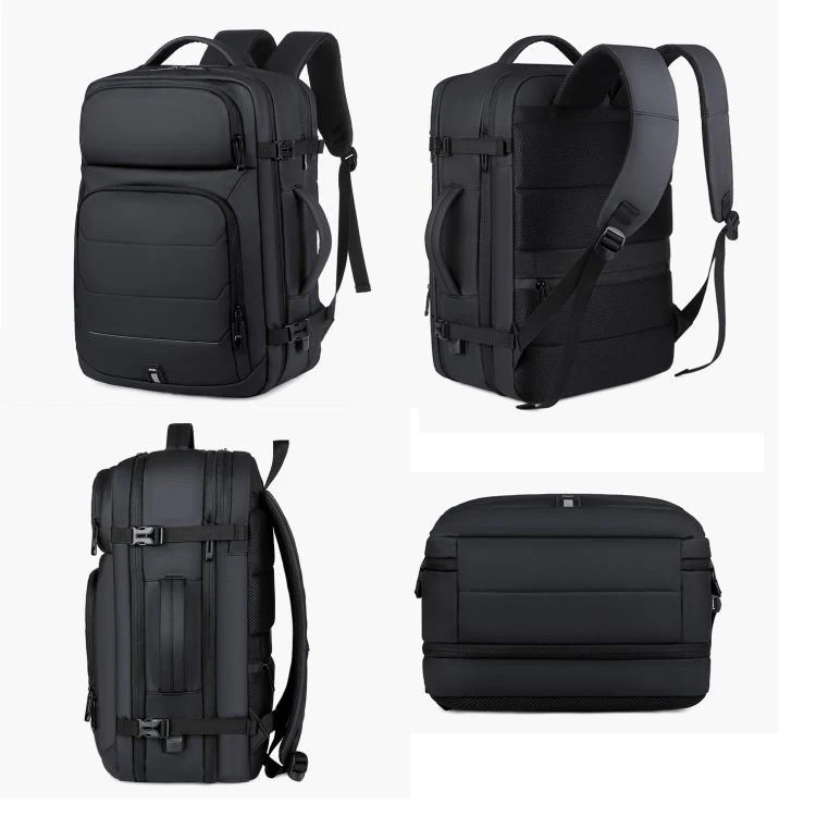OUMANTU 2201 Large Capacity Men Business Waterproof Backpack(Black) - Image 3