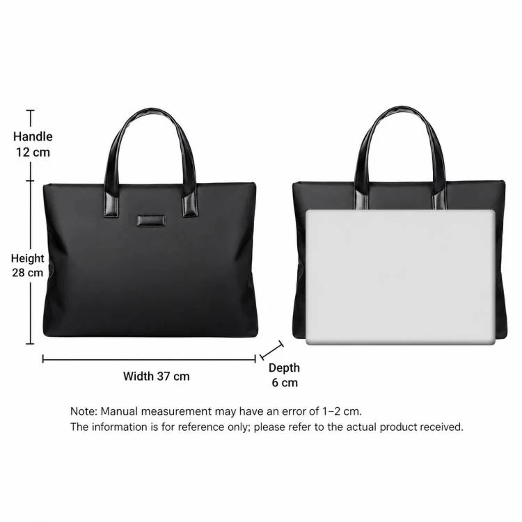 OUMANTU 299 Men Business Multi-Pocket Briefcase(Black) - Image 11