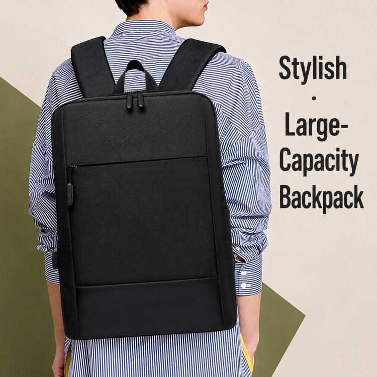 OUMANTU 6939 Men Large Capacity Business Laptop Backpack(Black) - Image 12