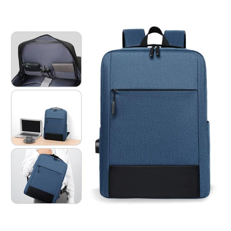 OUMANTU 6939 Men Large Capacity Business Laptop Backpack(Blue) - Image 2