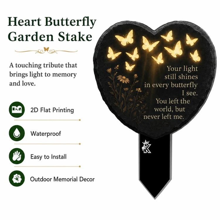 Outdoor Acrylic Decorative Garden Stake(Heart) - Image 2