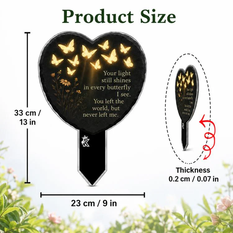 Outdoor Acrylic Decorative Garden Stake(Heart) - Image 3