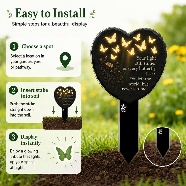 Outdoor Acrylic Decorative Garden Stake(Heart) - Image 5