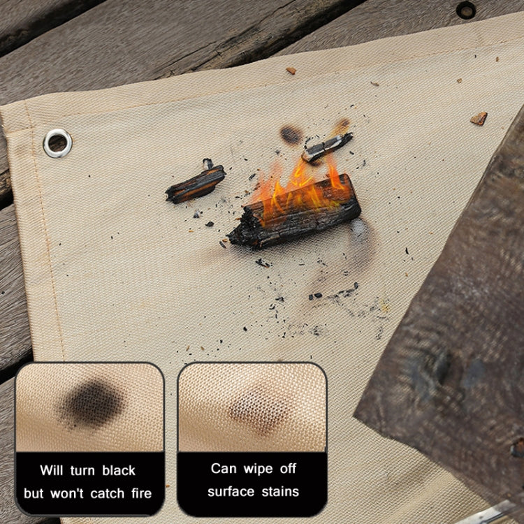 Outdoor Camping Fiberglass Heat Insulation Pad Fireproof Cloth, Size: 56x60cm - Image 3