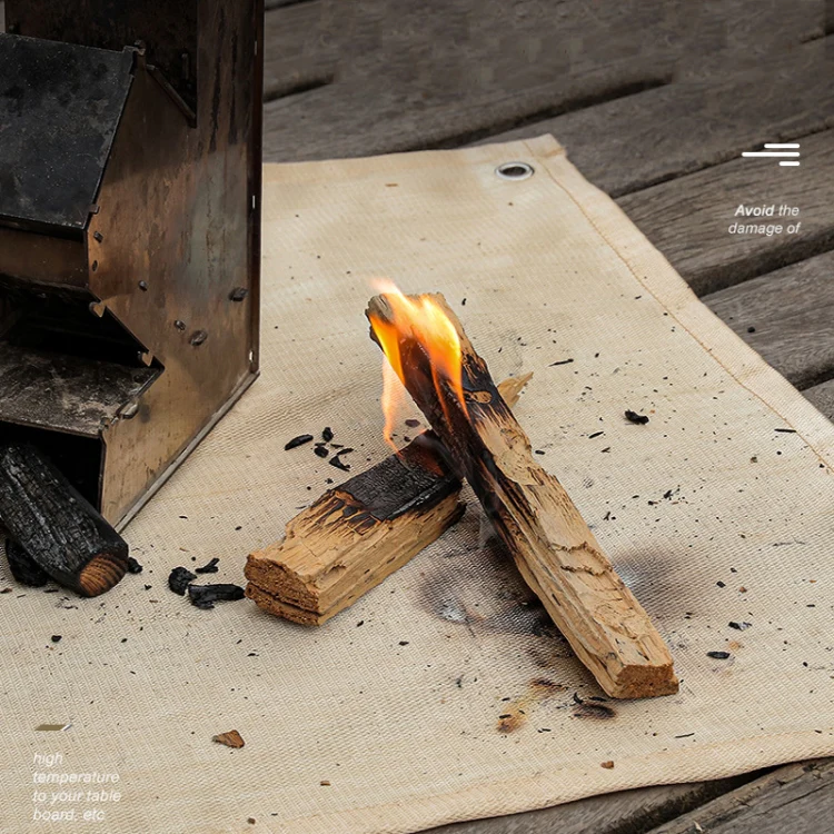 Outdoor Camping Fiberglass Heat Insulation Pad Fireproof Cloth, Size: 56x60cm - Image 6