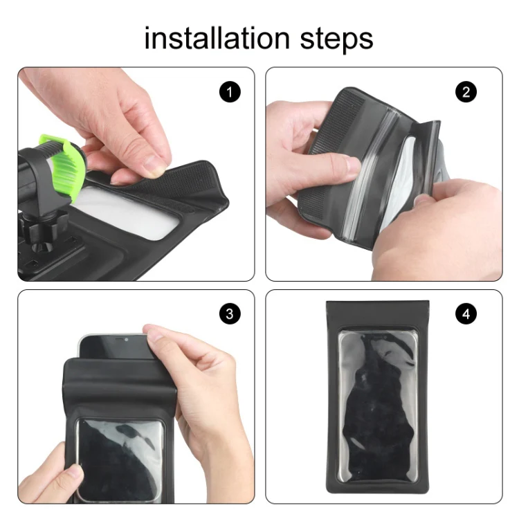 Outdoor Cycling Mobile Phone Navigation Waterproof Bracket(Black) - Image 5