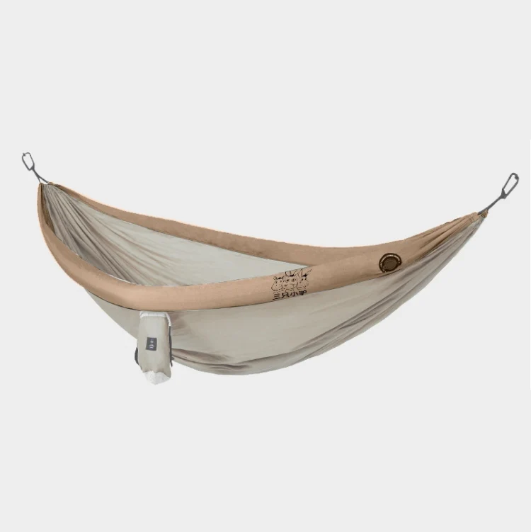 Outdoor Double Inflatable Hammock Anti-Rollover Camping Swing, Size: 270x140cm(Khaki) - Image 2